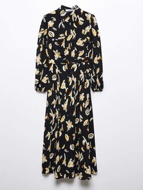 Mango Printed Shirt Dress